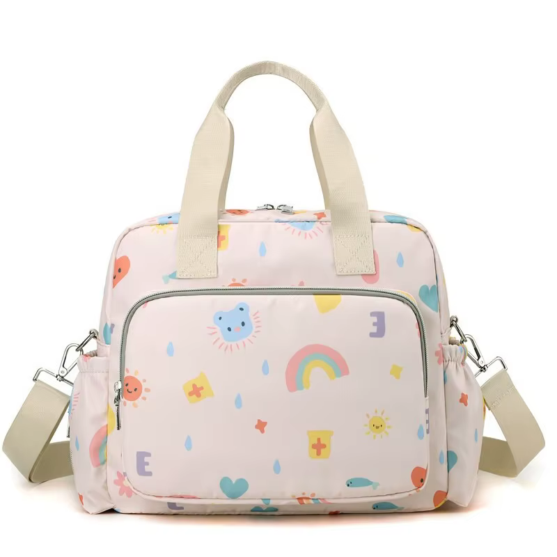 Sac à dos de voyage pour bébé - Grande capacité, portable, avec bandoulière et motif imprimé, idéal