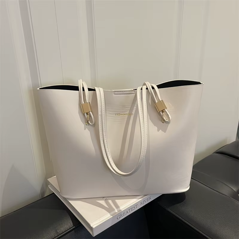 Sac de week-end grande capacité, sac à main de shopping, sac à main simple pour femme avec poignée s