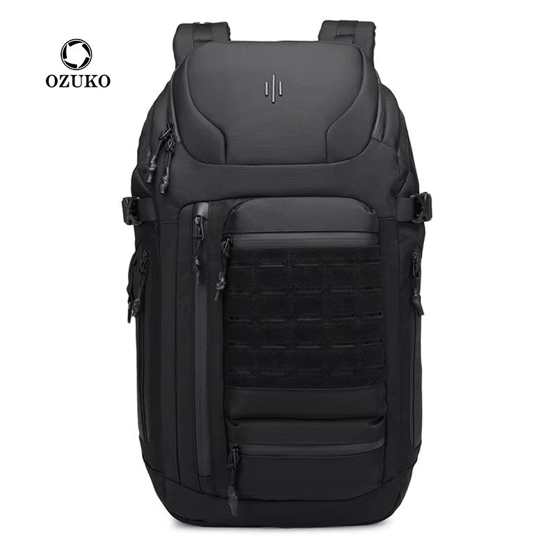 Ozuko-Sac à dos pour ordinateur portable de voyage en plein air pour hommes, sac à dos universitaire