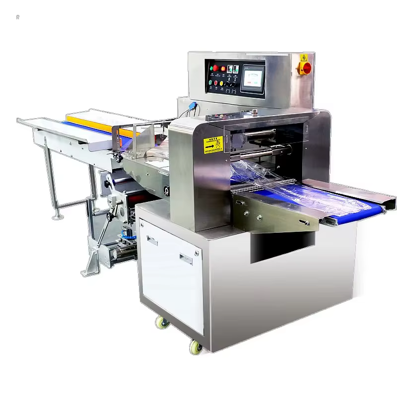 Machine d'emballage automatique multifonction personnalisée pour sacs, Type oreiller, Pack de débit,
