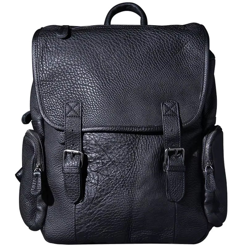 La première couche en cuir hommes sac à dos sac à bandoulière voyage grande capacité sacs à dos pour