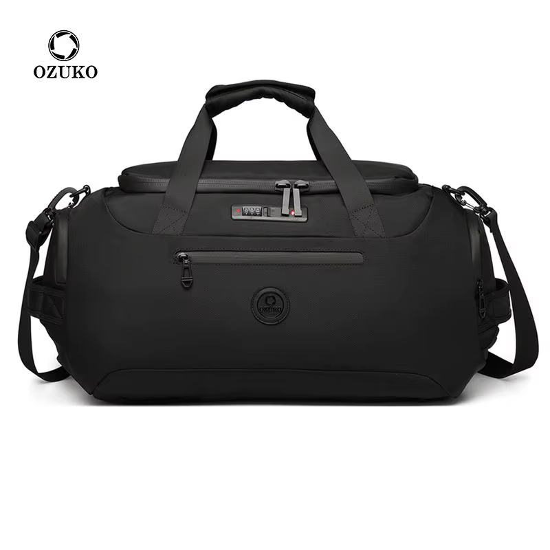 OZUKO hommes voyage sacs polochon grande capacité sacs à main de sport avec sac à chaussures poche h