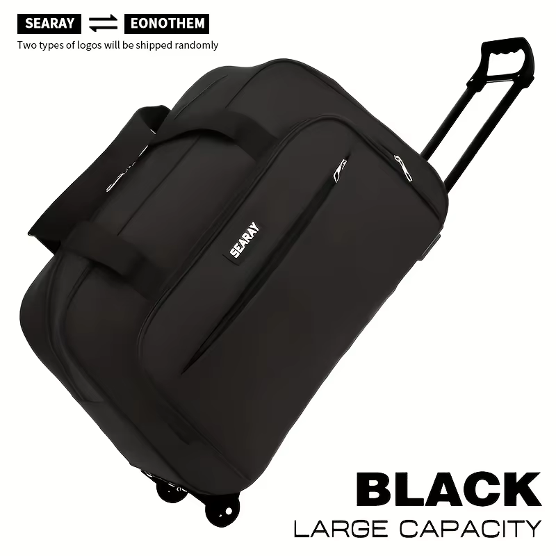Sac de voyage avec poignée et roulettes, bagage pliable de grande capacité, adapté aux voyages, aux