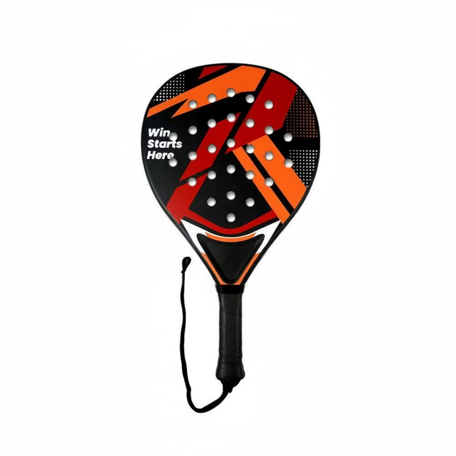 Raquette de tennis sportive pour débutant, rebond puissant, raquette de padel légère, kit de raquett