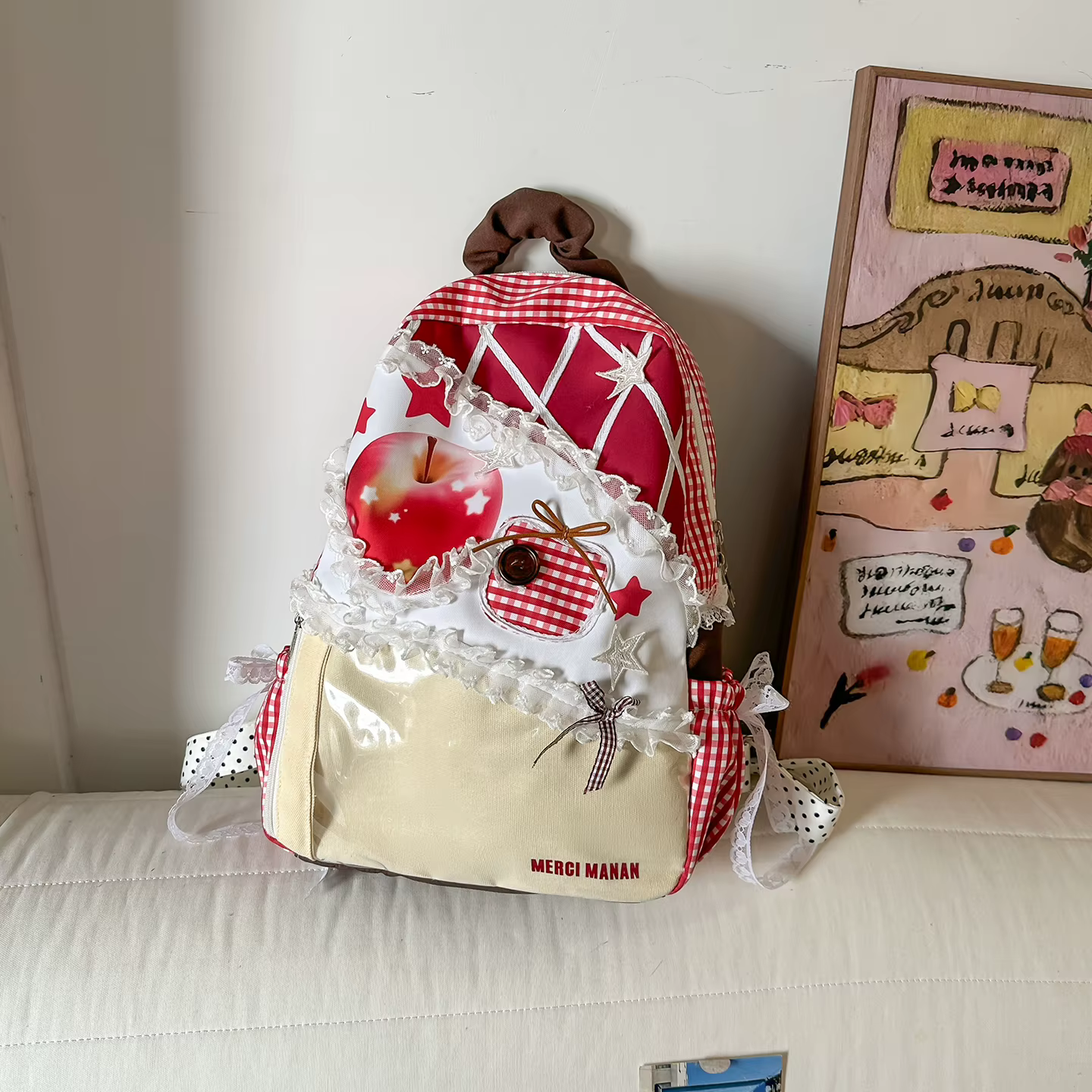 Sac à dos coloré pour étudiantes et femmes, léger et grande capacité, sac à dos décontracté mignon e