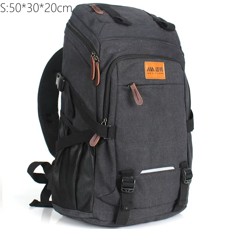 Sac à Dos de Voyage en Toile de Grande Capacité, Décontracté, dehors, Randonnée en Plein Air, Campin