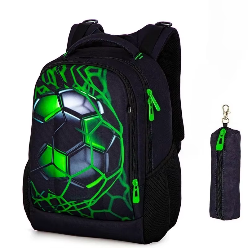 Nouveau sac d'école orthopédique pour garçons sacs à dos de Football 3D étudiants enfants sac à dos 