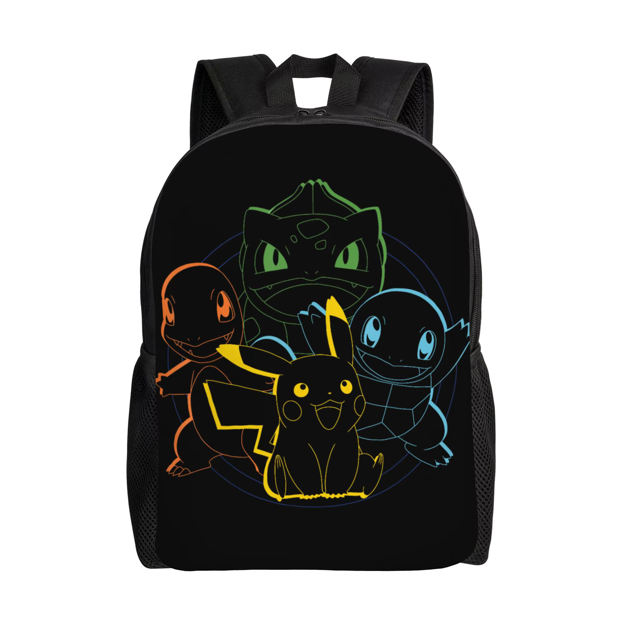 Sacs à dos Bandai Pokemon Pikachu Charmander Bulbasaur Squirtle Kanto Circle Daypack mochila Sac à d