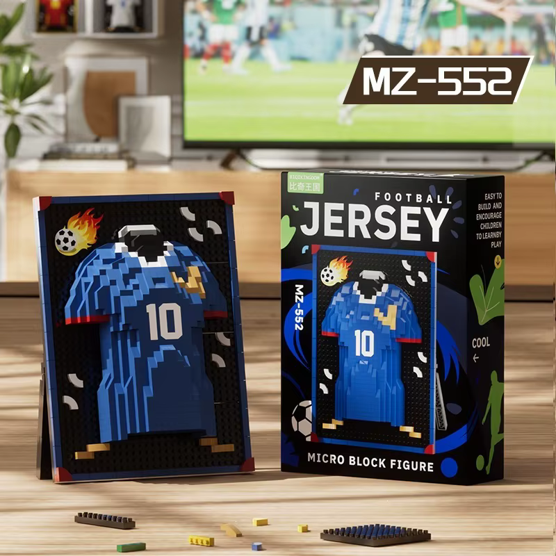 Souvenirs du Championnat du Monde de Football, Maillots de Football, Plus de 500 Pièces de Blocs de 
