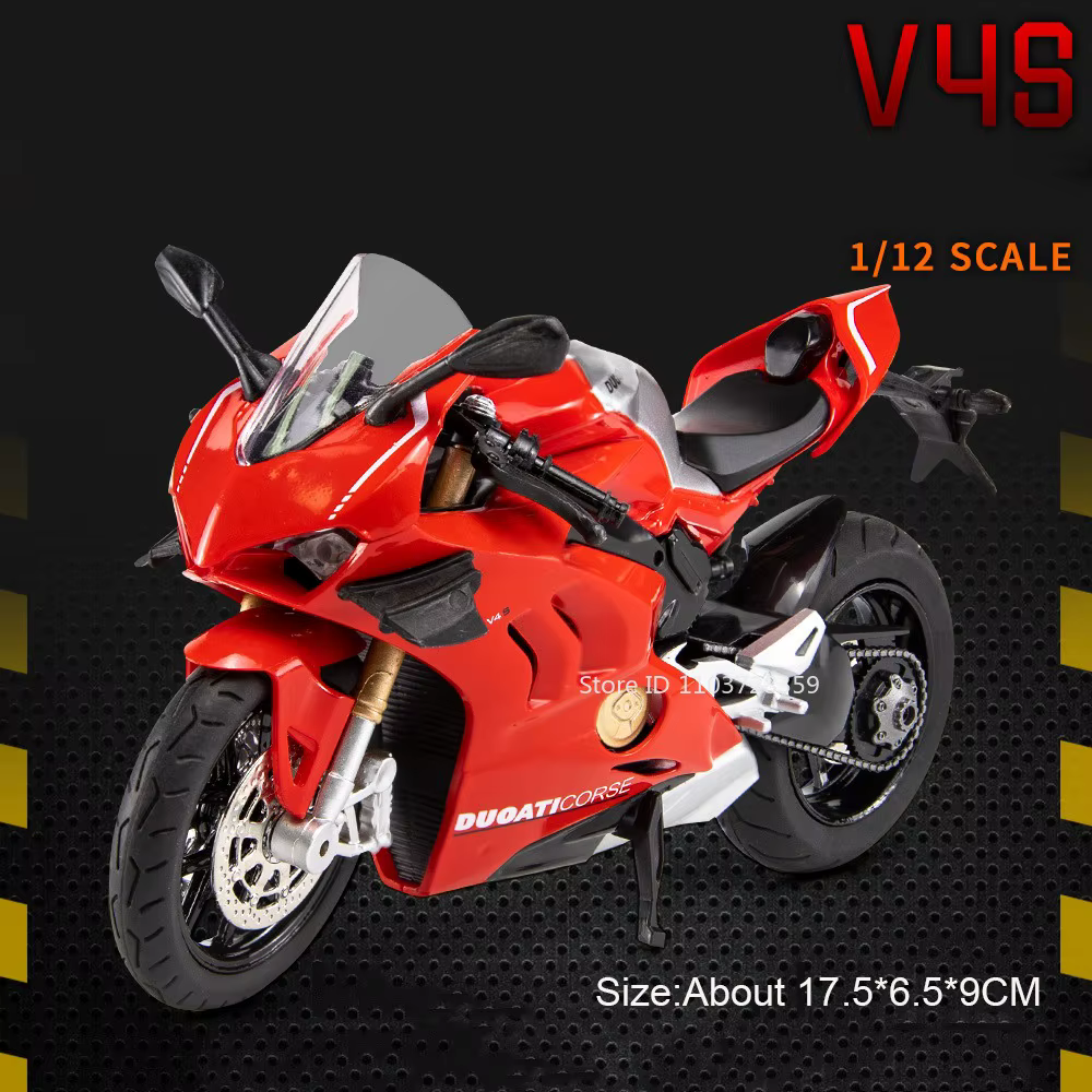 Modèles de jouets de moto Sportster S, échelle 1:12, en métal moulé sous pression V4S, motos miniatu