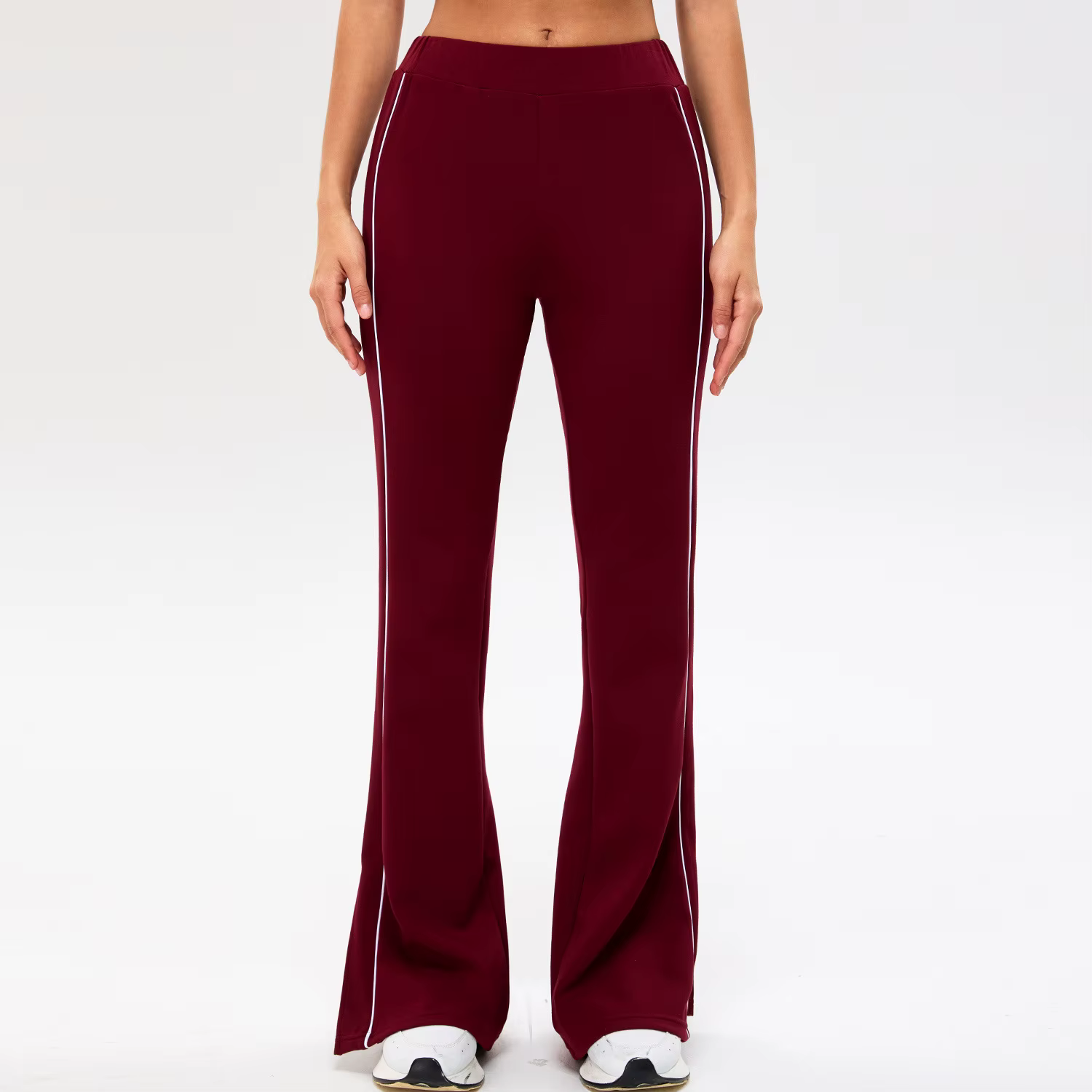 Pantalons de sport à jambes droites pour femmes, sans embarras, pantalons à jambes larges, vêtements