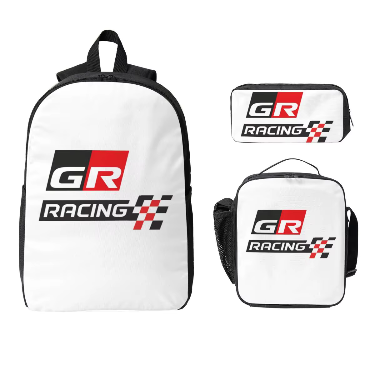 GR Logo Gazoo Racing GR Sport sac à dos garçons filles BookBag sac d'école ordinateur sacs à bandoul