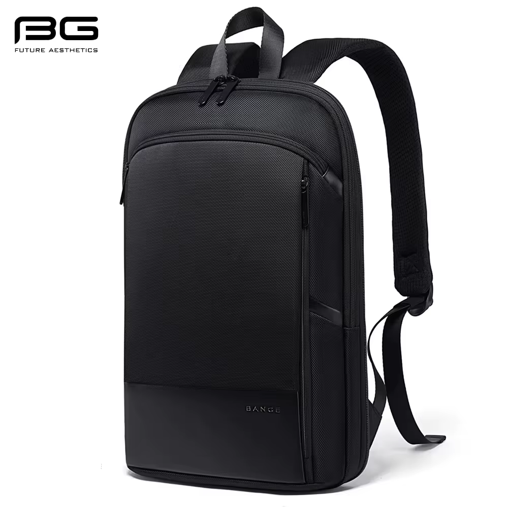 BANGE mince hommes d'affaires extensible étanche 15.6 "sac à dos pour ordinateur portable mode mâle 