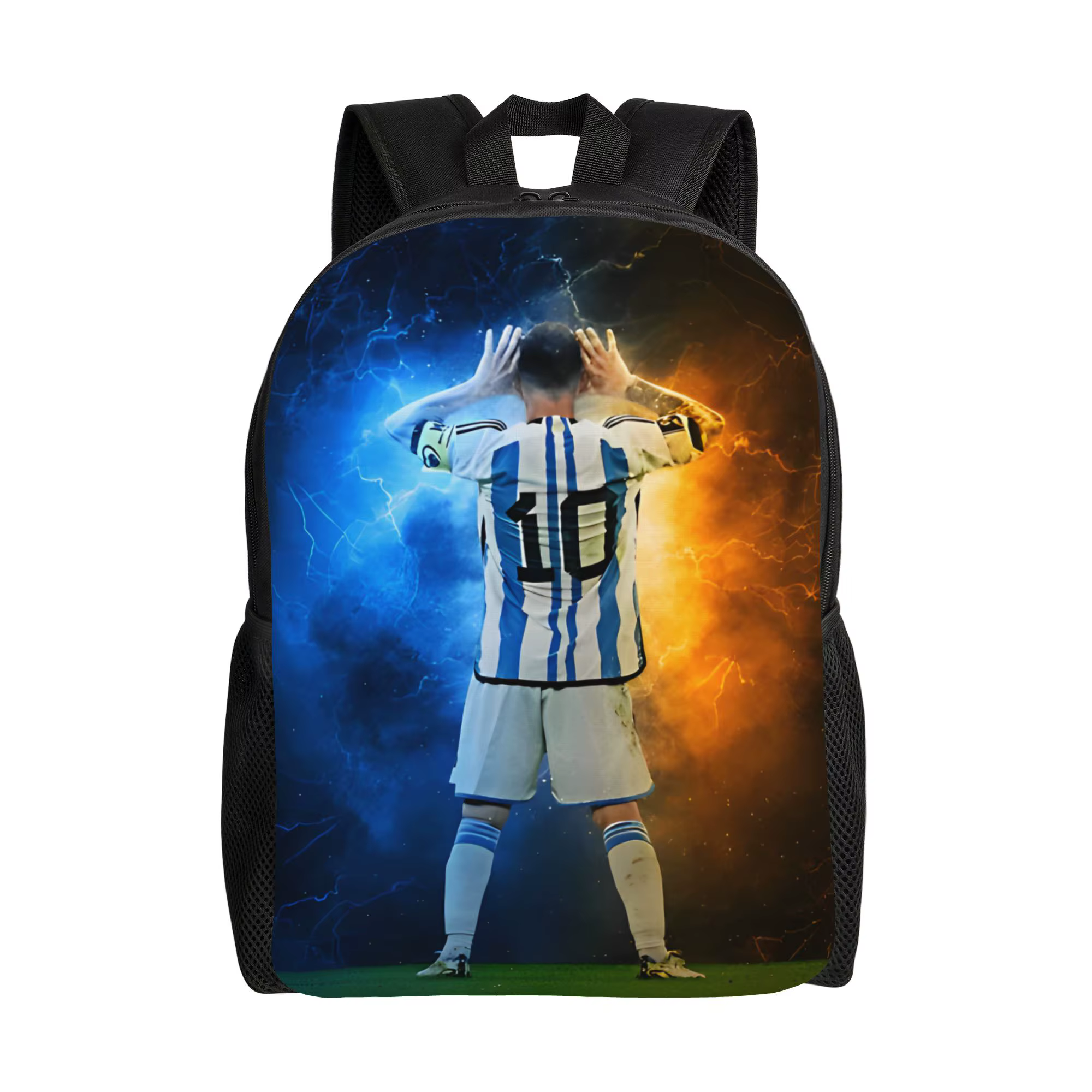 Sac à dos de football World Soccer 10 pour hommes, femmes, adolescents, étudiants, sac à dos de trav
