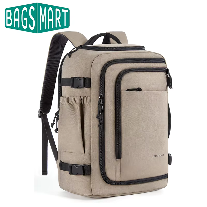Sac à dos de voyage léger pour hommes, grand sac à dos de cabine d'avion TSA, léger et étanche, pour