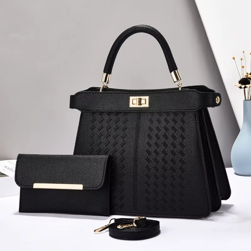 Sac à main en métal tendance pour femmes, sac mère-fille de couleur unie, sac bandoulière polyvalent
