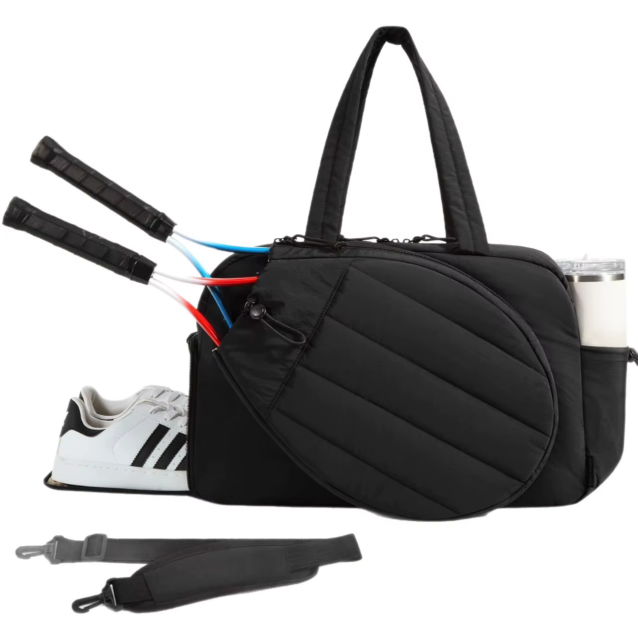 Sac à bandoulière pour pagaie de Tennis/Pickleball, 1 pièce, pour les sports de Tennis/Pickleball, O