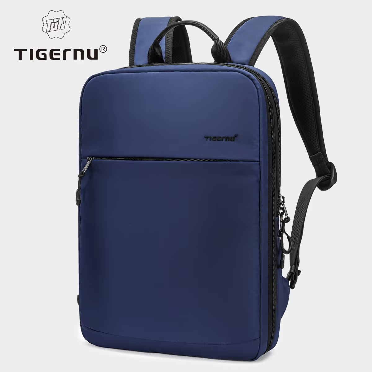 Tigernu sacs à dos extensibles pour hommes 15.6 pouces sac à dos pour ordinateur portable sacs collè