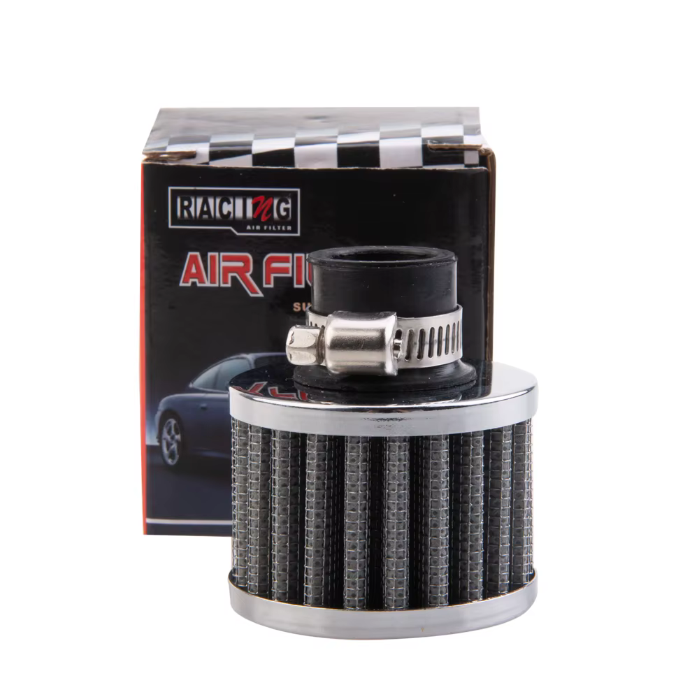 Interface universelle filtre à Air moto ID 18mm argent cône de voiture filtre d'admission d'air froi