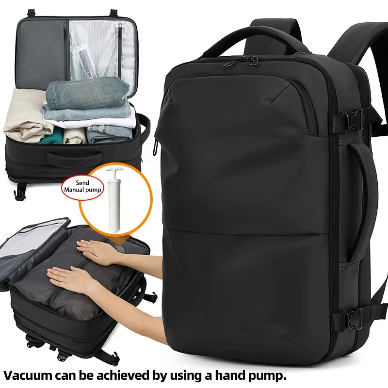 Sac à dos pour ordinateur portable étanche multifonctionnel de grande capacité sous vide pour hommes
