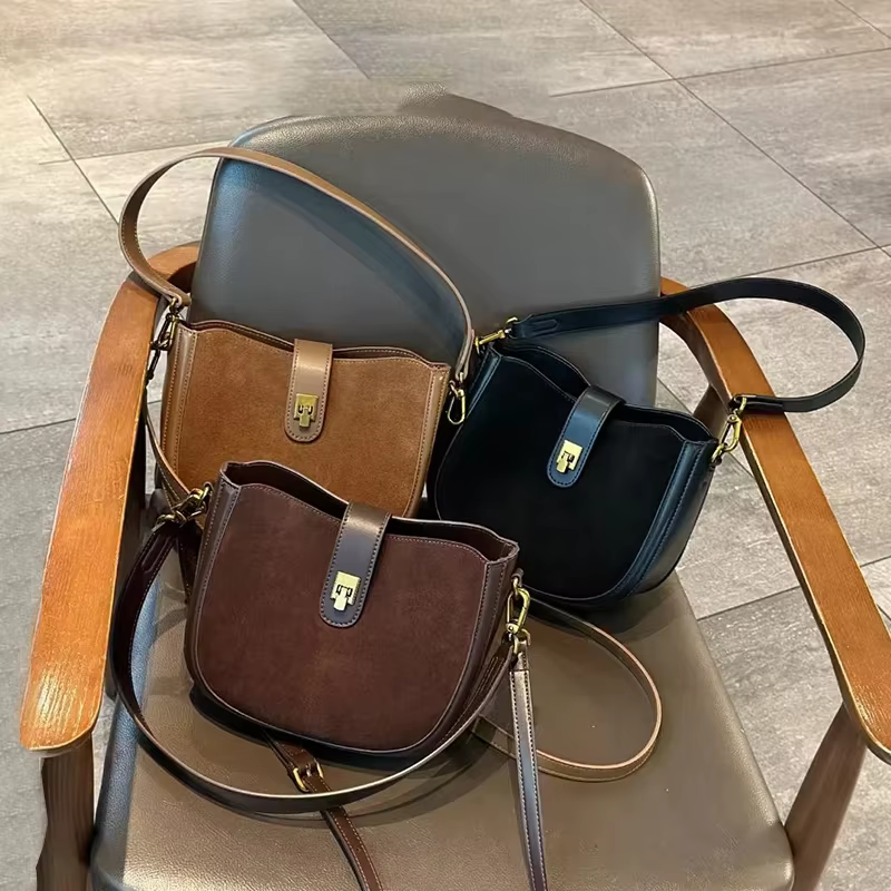 Sac à bandoulière en cuir de vache véritable pour femmes, sac à main en cuir véritable de vache soup