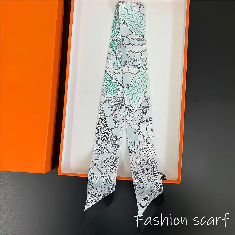 Écharpe de mode pour femmes sacs mince longue sangle multi-usages accessoire de cheveux sac à main d