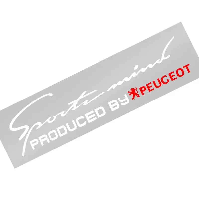 Autocollant 3D pour phare avant de voiture, décoration de capot moteur, design sportif pour Peugeot 