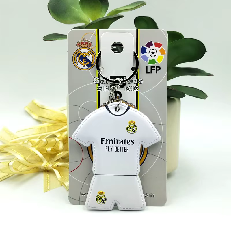 Porte-clés Maillot de Football en Métal, Anneau Porte-clés Maillot d'Équipe de Football, Breloque de