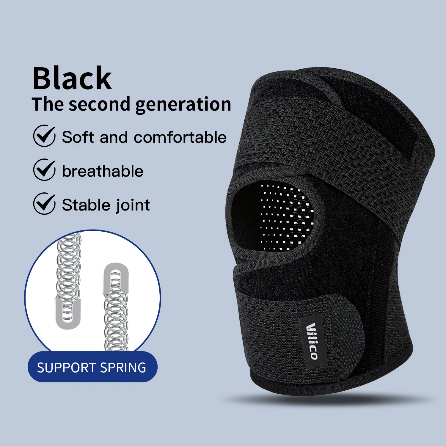 Genouillères de sport élastiques pressurisées pour hommes et femmes, 1 pièce, protection des articul