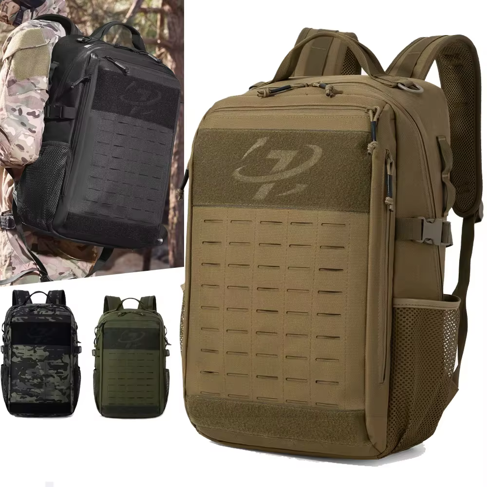 Sac à dos tactique de voyage pour hommes, randonnée, escalade, sports de plein air, sac à dos laser 