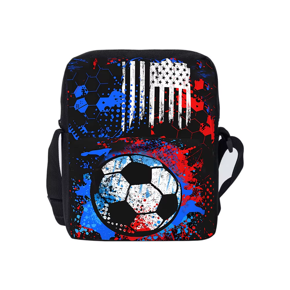 Sac à bandoulière de Football dessin animé garçons et filles maternelle collège lycée école primaire