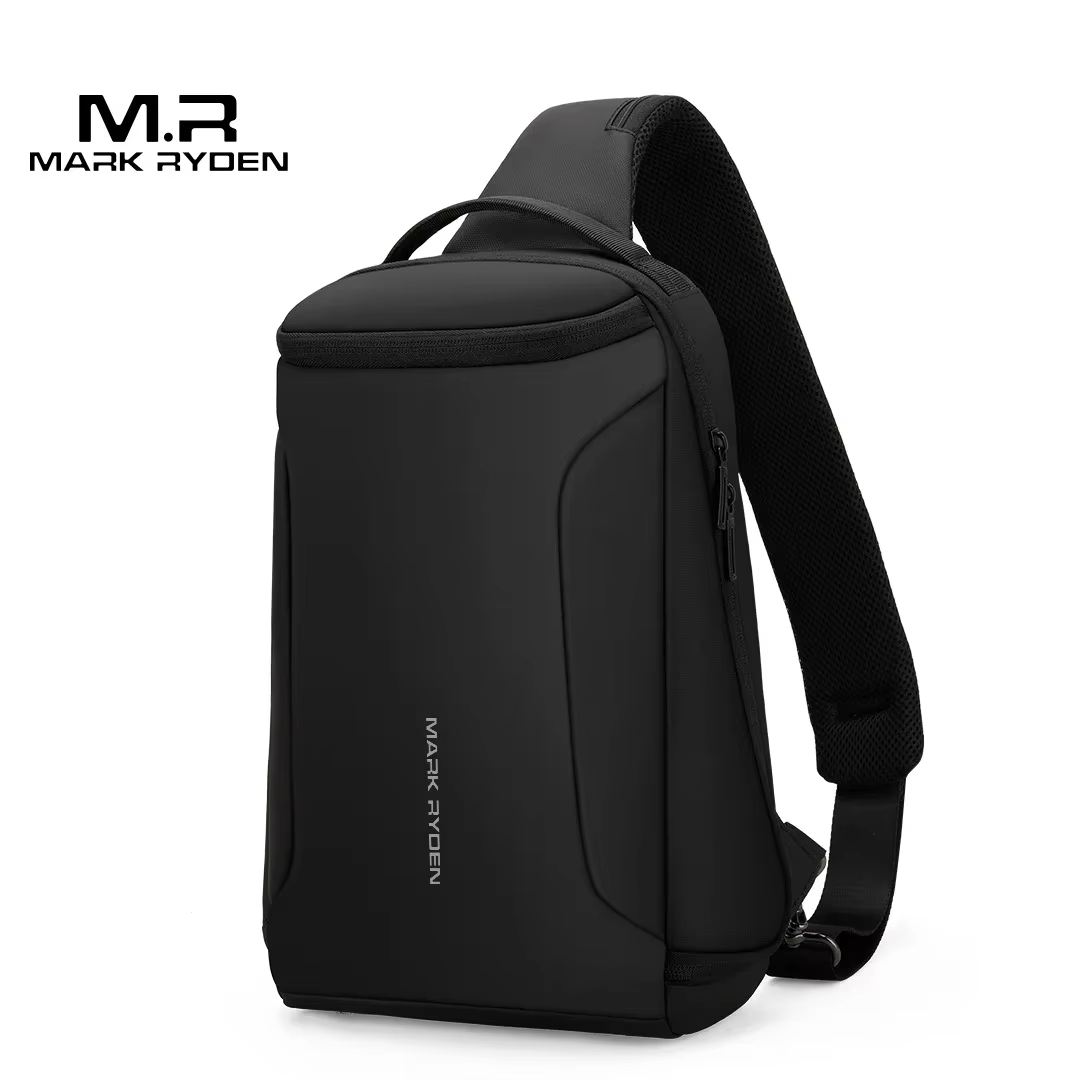 Mark Ryden hommes sac à bandoulière 12 pouces iPad épaule sacs de messager mâle étanche USB recharge