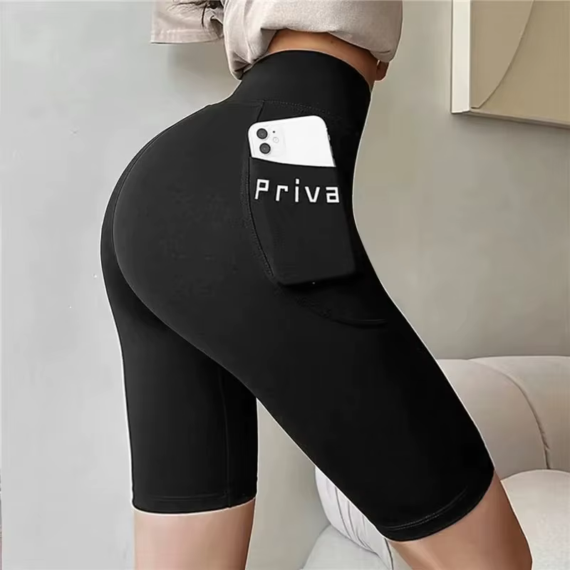 Short de sport de Yoga pour femmes, taille haute, Fitness, décontracté, Streetwear, pantalon court, 