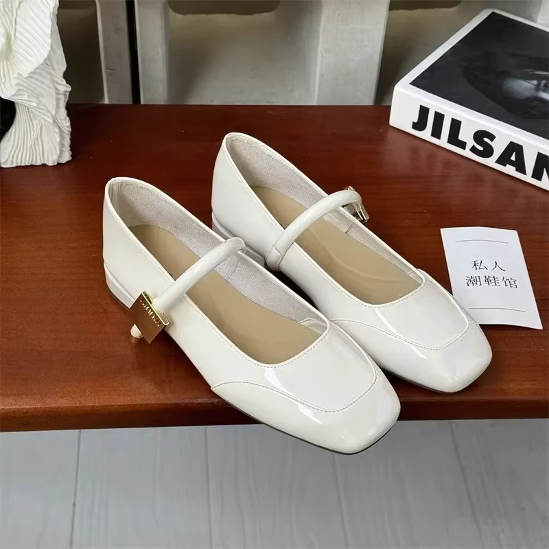Mary Jane chaussures pour femmes mode talon moyen femmes chaussures simples doux et confortable roug