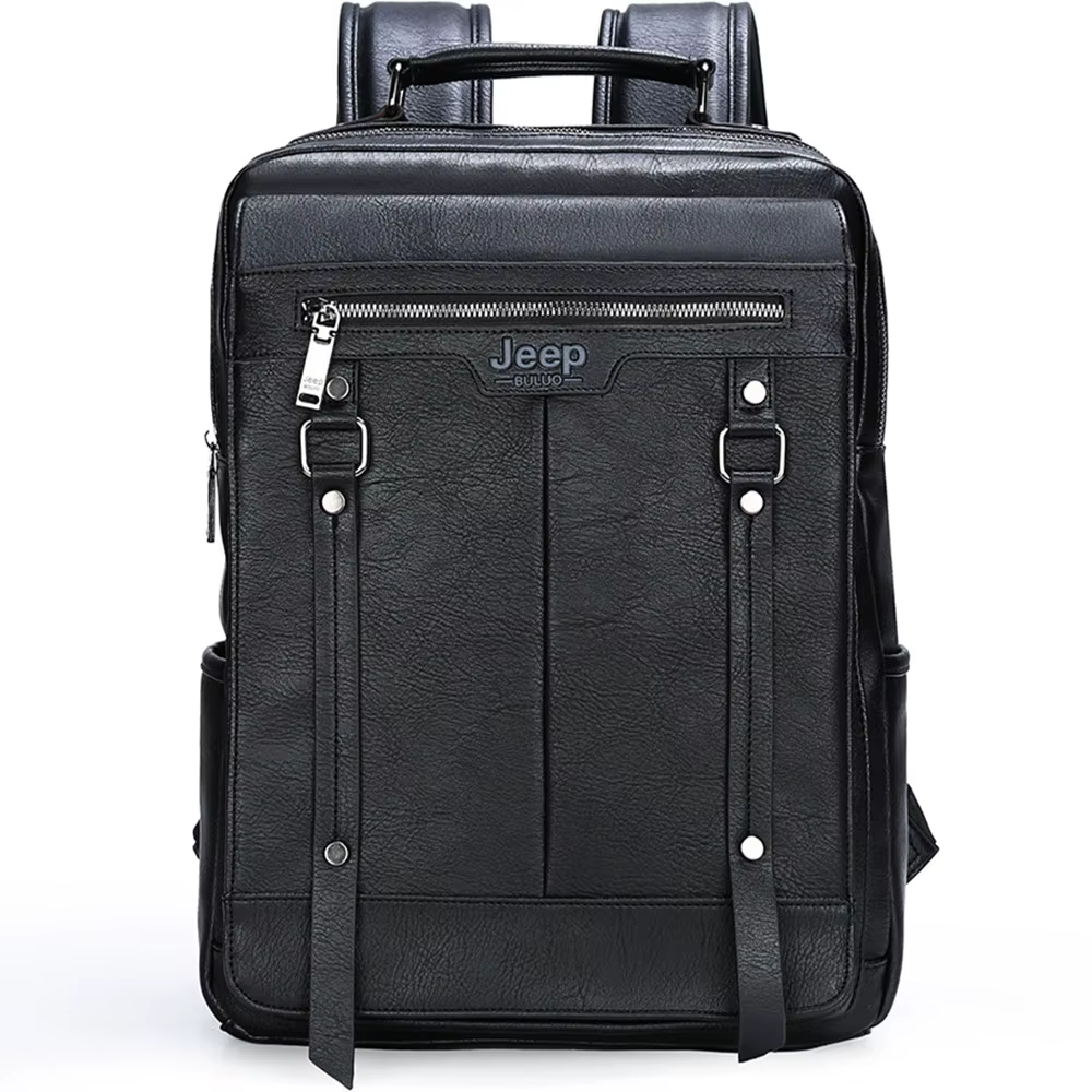 Sacs à dos en cuir pour hommes de marque JEEP, mode urbaine, sacs d'école pour ordinateur portable d