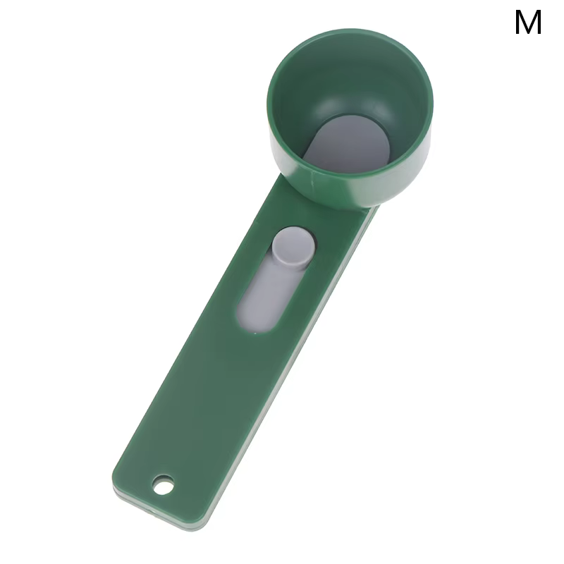 Cuillère coulissante en poudre plastique, cuillère à mesurer sans déversement, entonnoir pour prépar