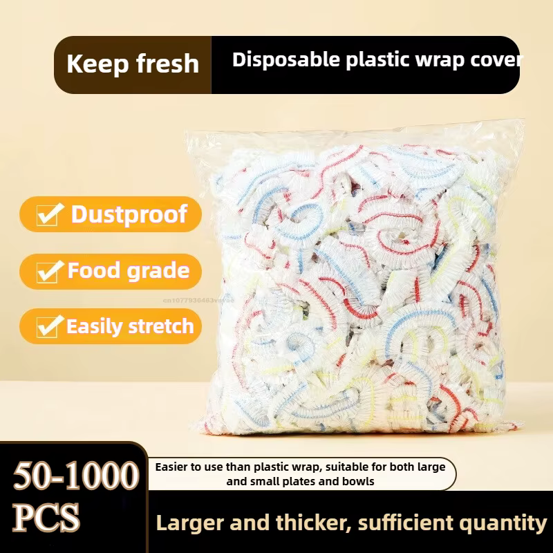 Sacs de couverture alimentaire en plastique, sac d'emballage Transparent de conservation de la fraîc