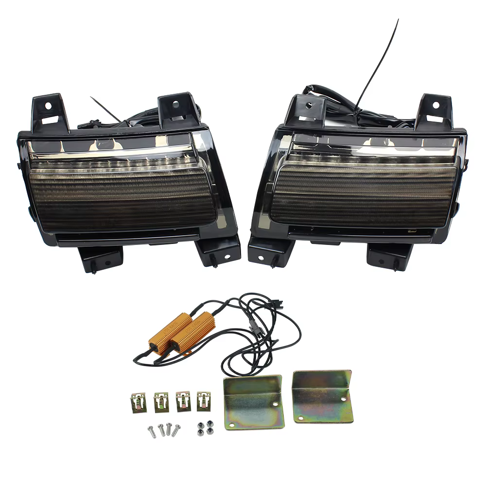 Pour Jeep Wrangler JL Sport 2018 2019 2020 LED garde-boue clignotants DRL nouvelle lampe de jour