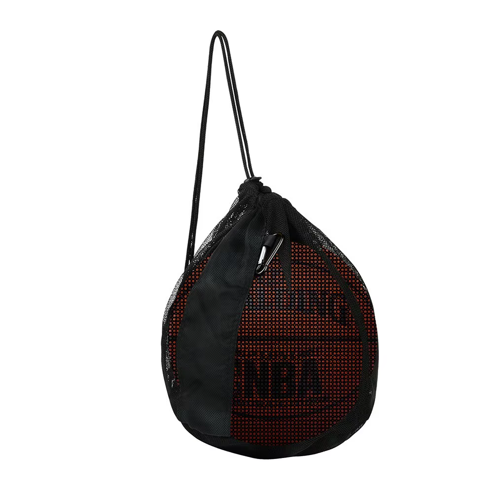 Sac à balle unique sac en maille de basket-ball sacs de rangement sac à dos de basket-ball à bandoul