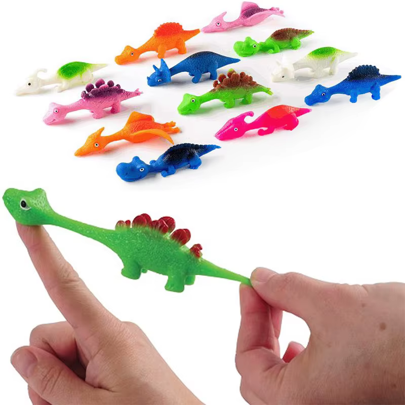 Finger Dinosaur Sling Shots Jouets pour enfants, drôles, drôles, cadeaux de fête d'anniversaire, sac
