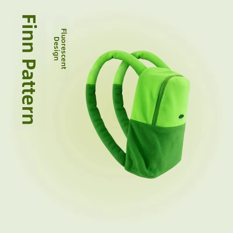 Sac à dos fluorescent adorable et léger pour les jeunes et les lycéens, sac à dos Adventure Time Fin