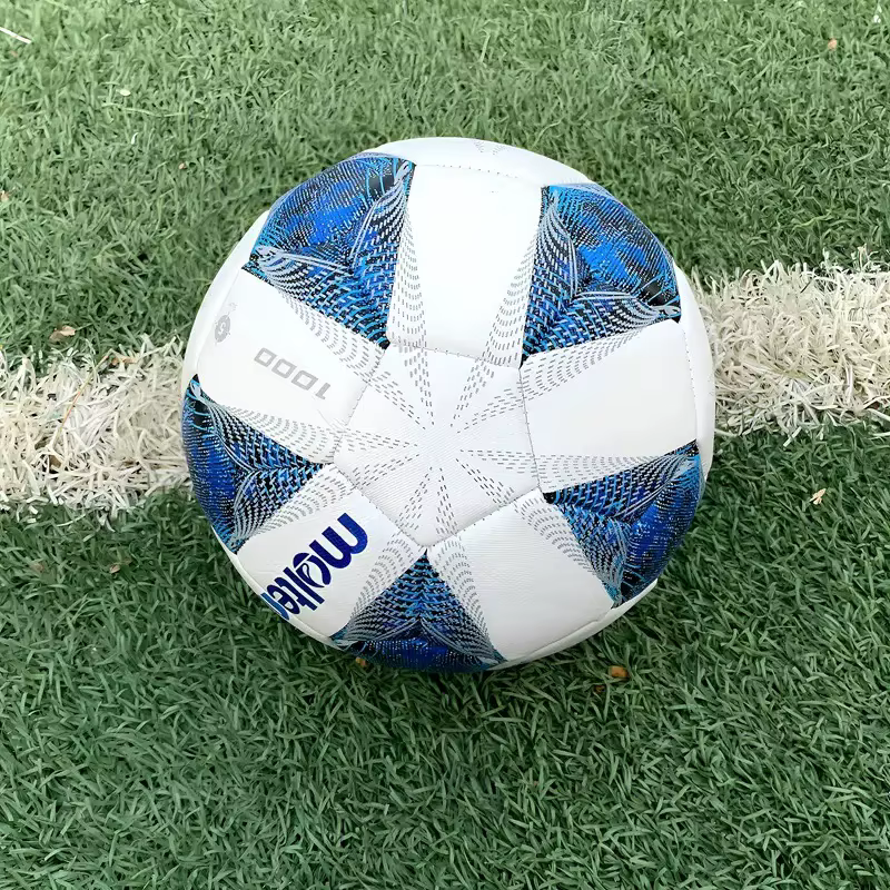 1 ballon de football de taille officielle 5 pour match et entraînement, ballon de football en PVC du