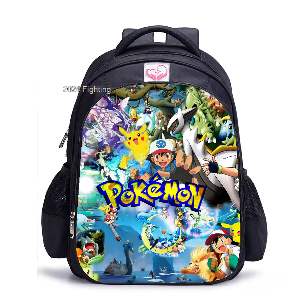 Sac à dos Pikachu Pokémon Go pour enfants, sacs d'école orthopédiques de dessin animé, sacs d'école 