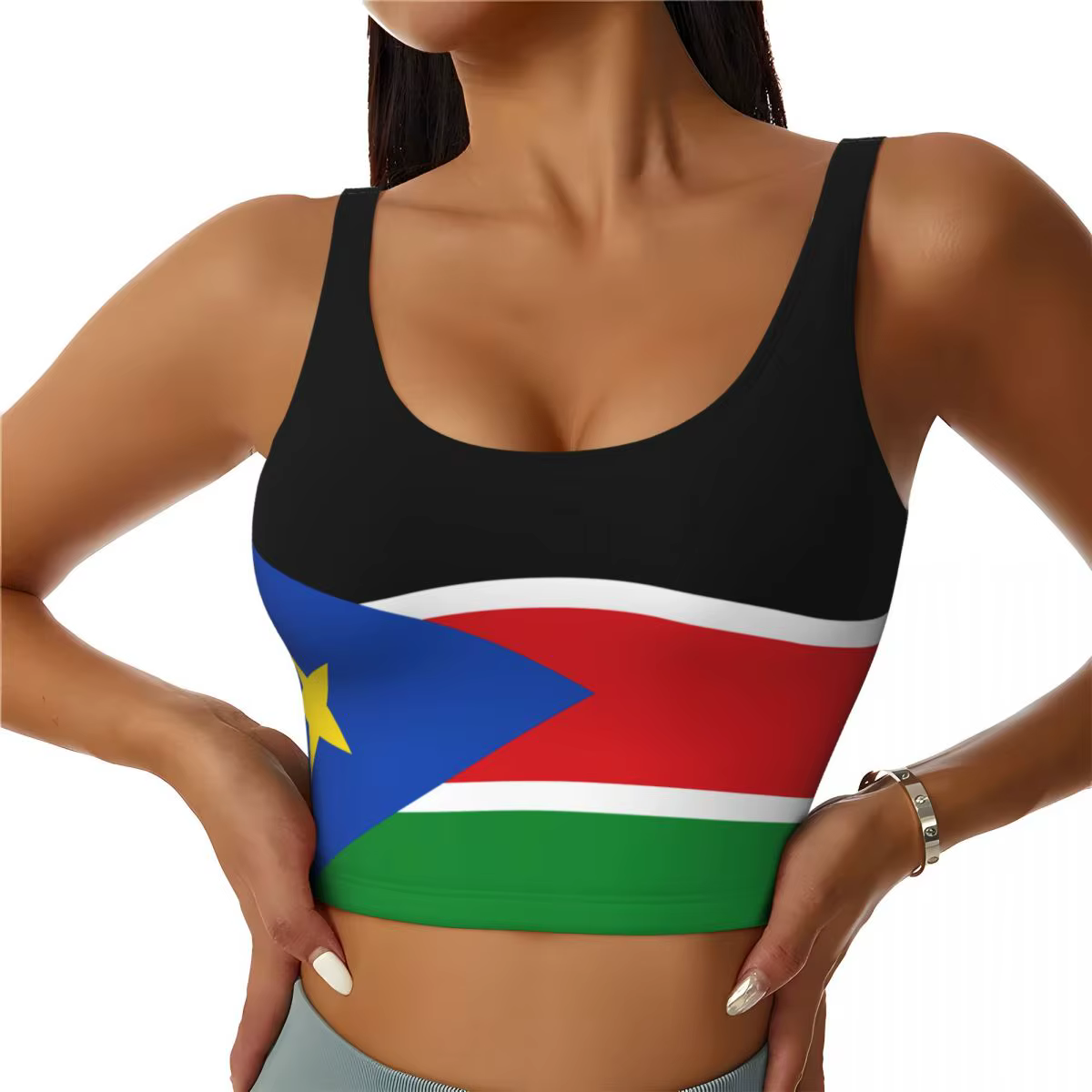Gilet de sport pour femmes, imprimé drapeau du sud du sud, activités, gilet de Yoga, d'entraînement,