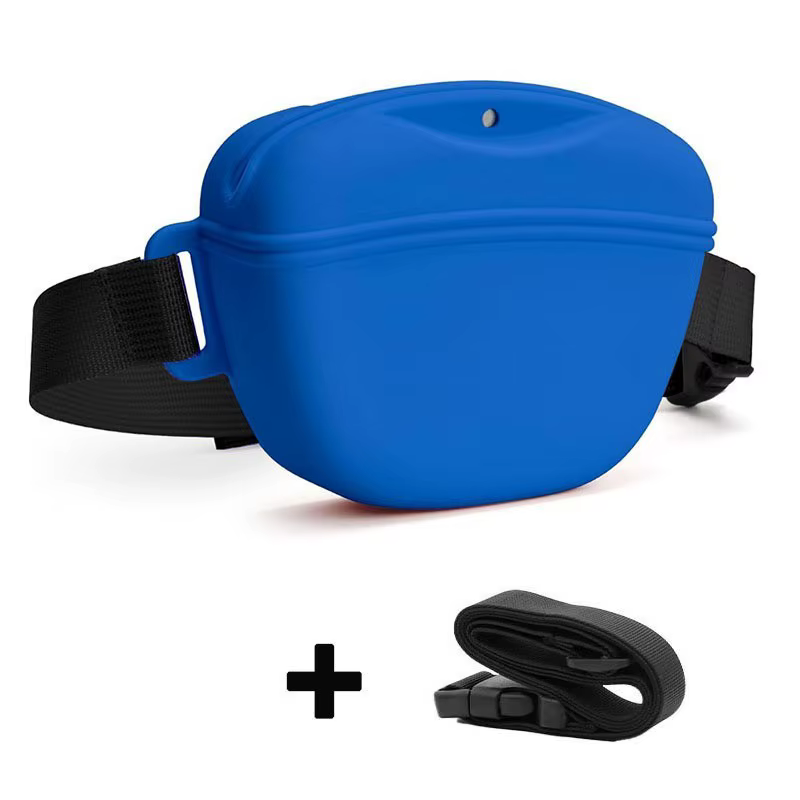 Sac banane portable en silicone pour l'entraînement des chiens en extérieur, sac à nourriture pour a