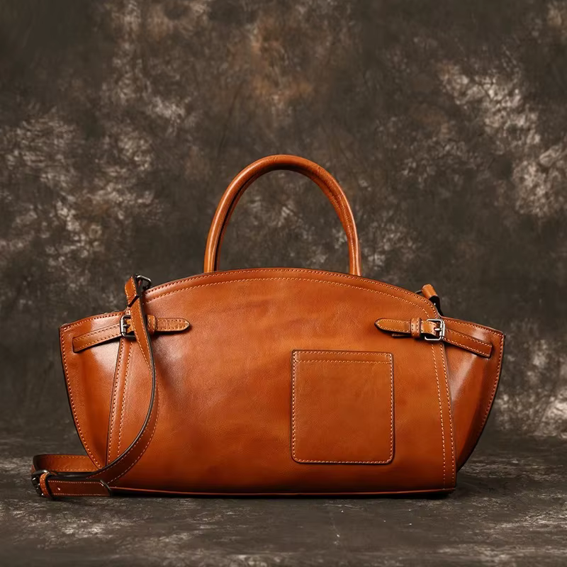 Sac bowling Boston en cuir haut de gamme, design de niche, sac à main bowling