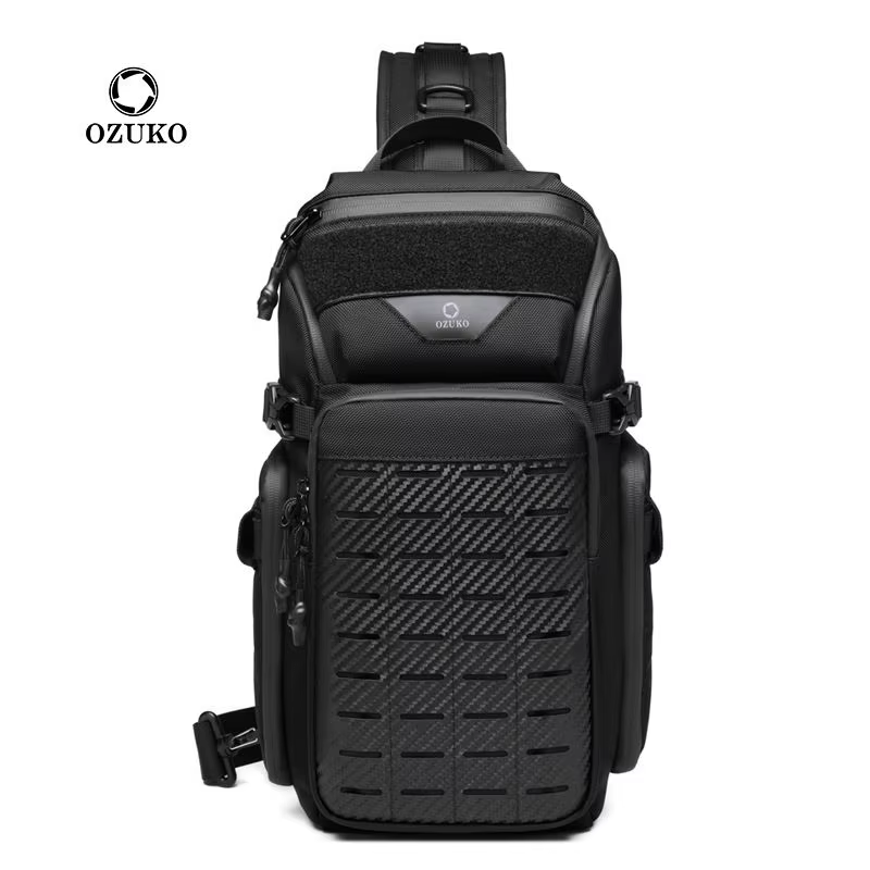 OZUKO Flex sac hommes Sports de plein air tactique bandoulière sacs à bandoulière mâle étanche voyag