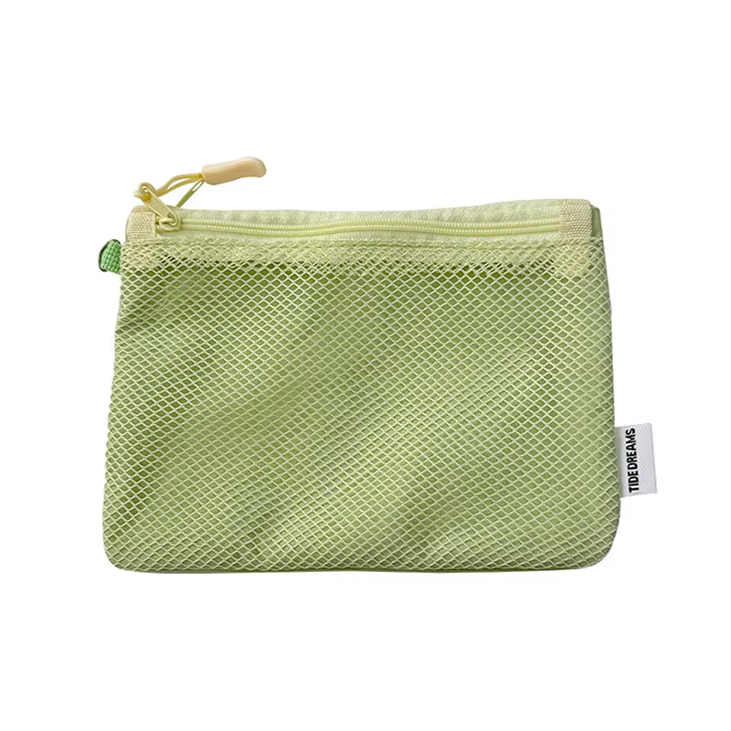 Sacs de rangement de maquillage de voyage, nouveau porte-monnaie en maille, Mini sac Portable Simple