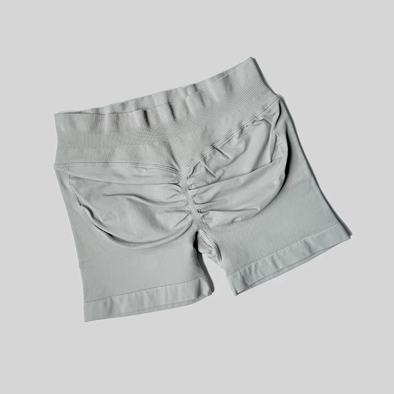 Short de sport décontracté pour femmes, short d'été fin taille haute, bande côtelée basse de 4.5 pou