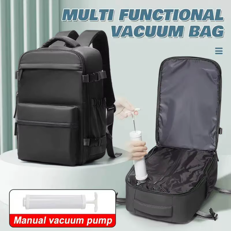 Sac à dos de compression sous vide grande capacité, sac à dos de voyage pour ordinateur portable ave